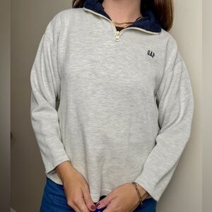 GAP kids 1/4 zip logo pullover. i always wore as an XS! 100% cotton